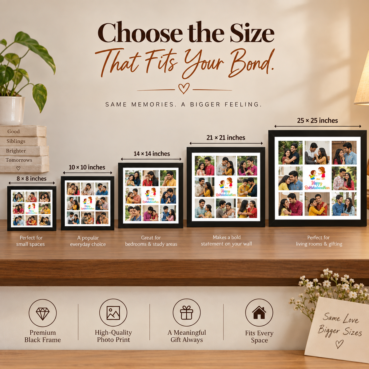 Rakshabandhan Square Frame For Rakhi
