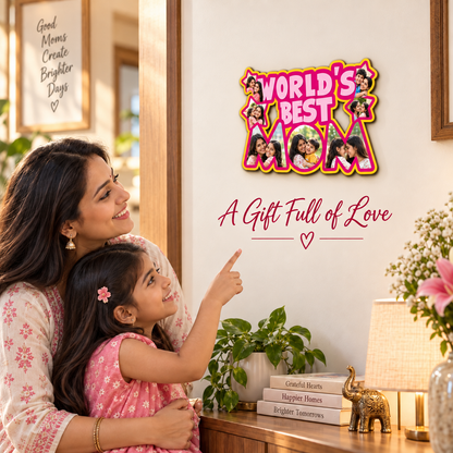 World Best Mom Wall Frame