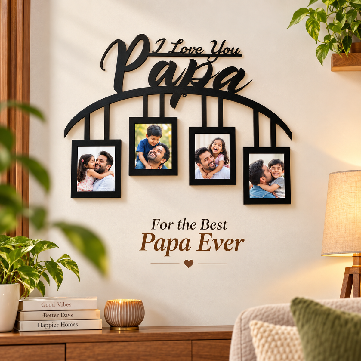 Wall Hanging With 4 Pictures