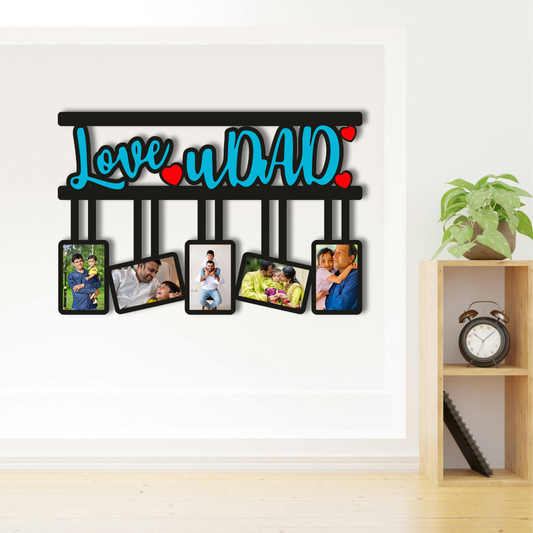 Lovely Dad Wall Hanging With 5 Pictures