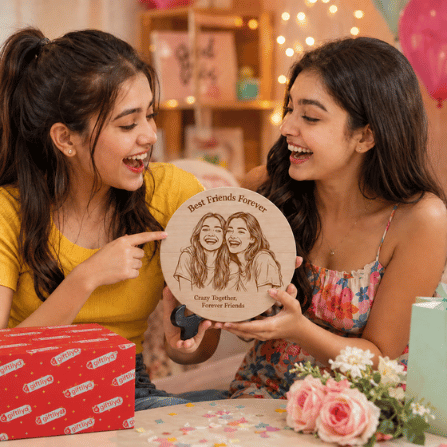 Giftiliya Circular wooden portrait product image 6