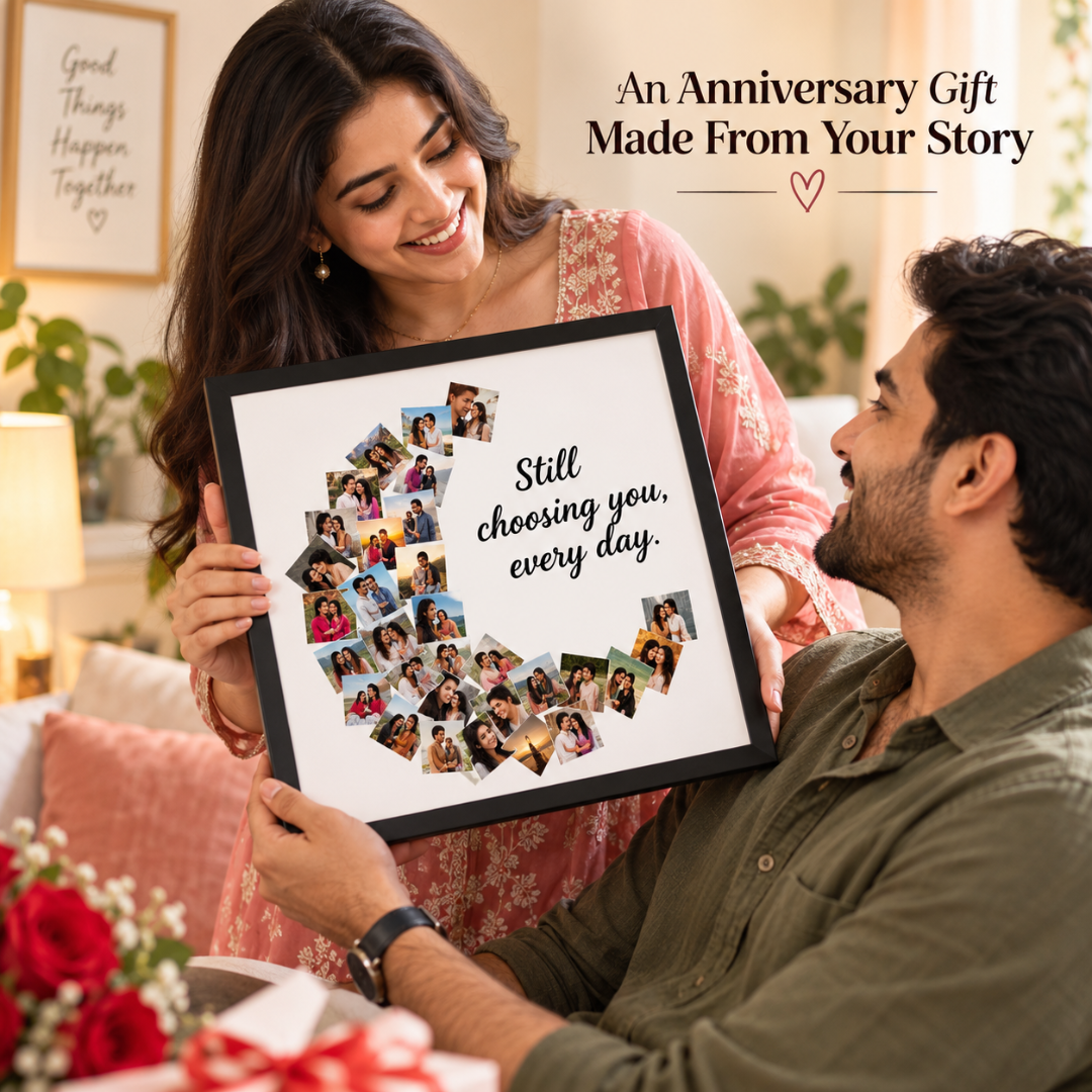 Personalized Giftiliya Moon Frame as an anniversary gift