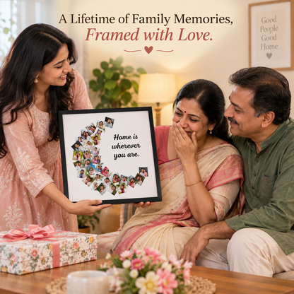 Personalized Giftiliya Moon Frame as a family memory gift