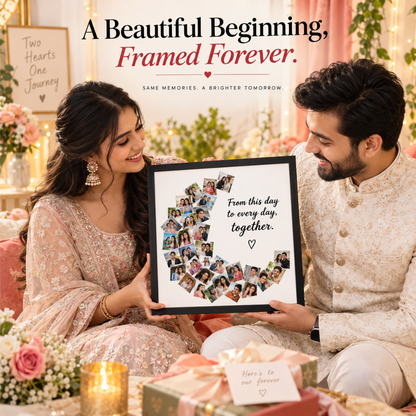 Personalized Giftiliya Moon Frame as a wedding or couple gift