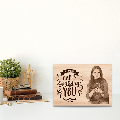 Giftiliya Wooden Portrait Birthday