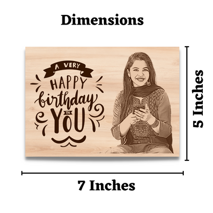 Giftiliya Wooden Portrait Birthday