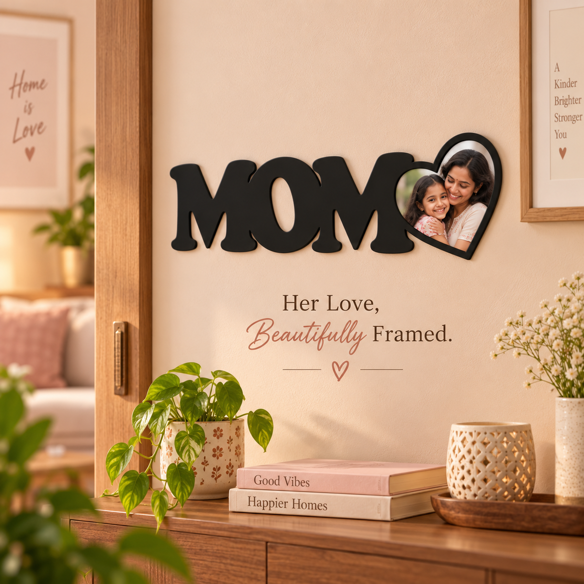 MOM Wall Frame displayed in a home