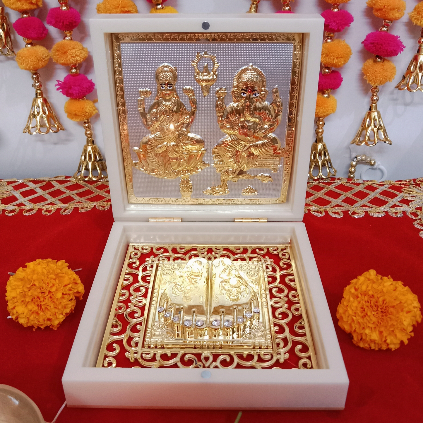 Laxmi Ganesh Mini Pooja Box